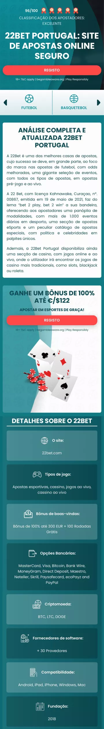 Cassino Bet22 Mobile – versão otimizada para smartphones